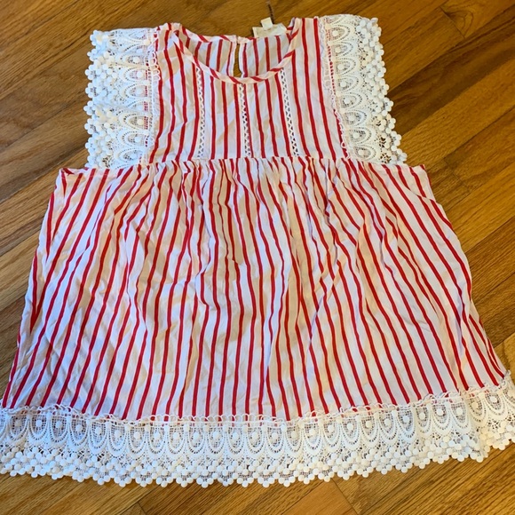 Red and white blouse - Picture 1 of 2